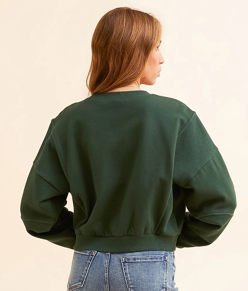 Collegiate Basketball Cropped Pullover