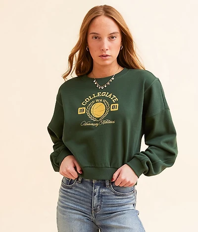 Collegiate Basketball Cropped Pullover