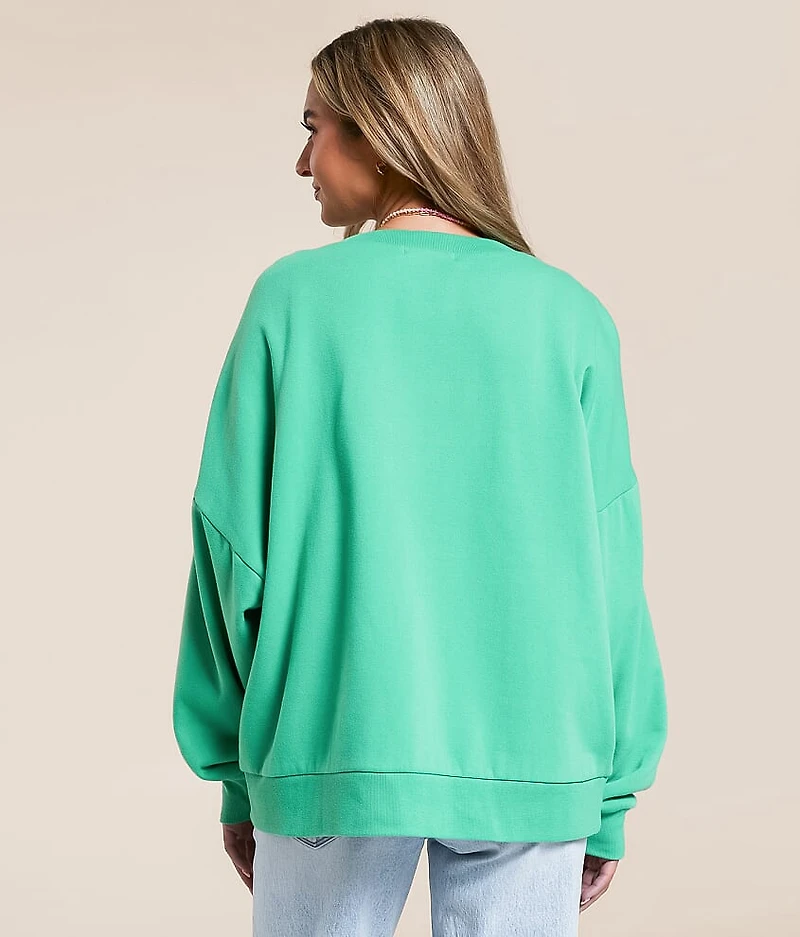 Good Things Take Time Oversized Pullover