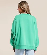 Good Things Take Time Oversized Pullover