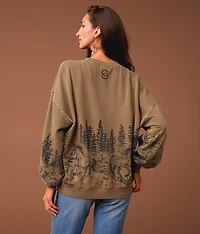 Wild Horses Oversized Pullover