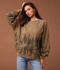Wild Horses Oversized Pullover