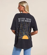 Better Things On The Horizon Washed T-Shirt