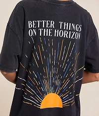 Better Things On The Horizon Washed T-Shirt