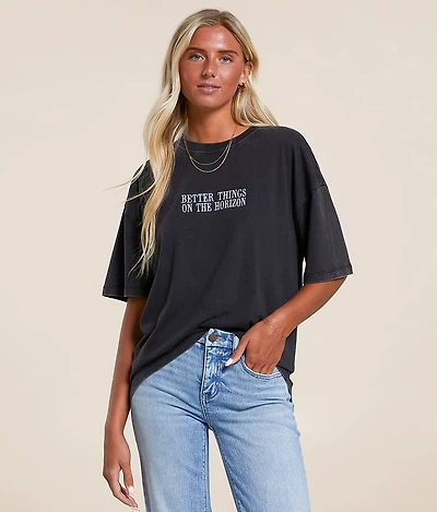 Better Things On The Horizon Washed T-Shirt