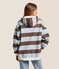 Striped Boston Hooded Sweatshirt