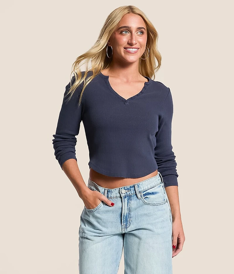 Ribbed Henley