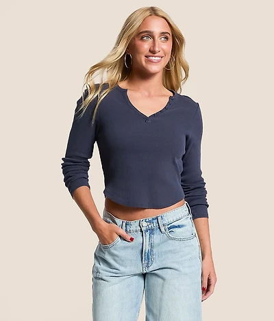Ribbed Henley