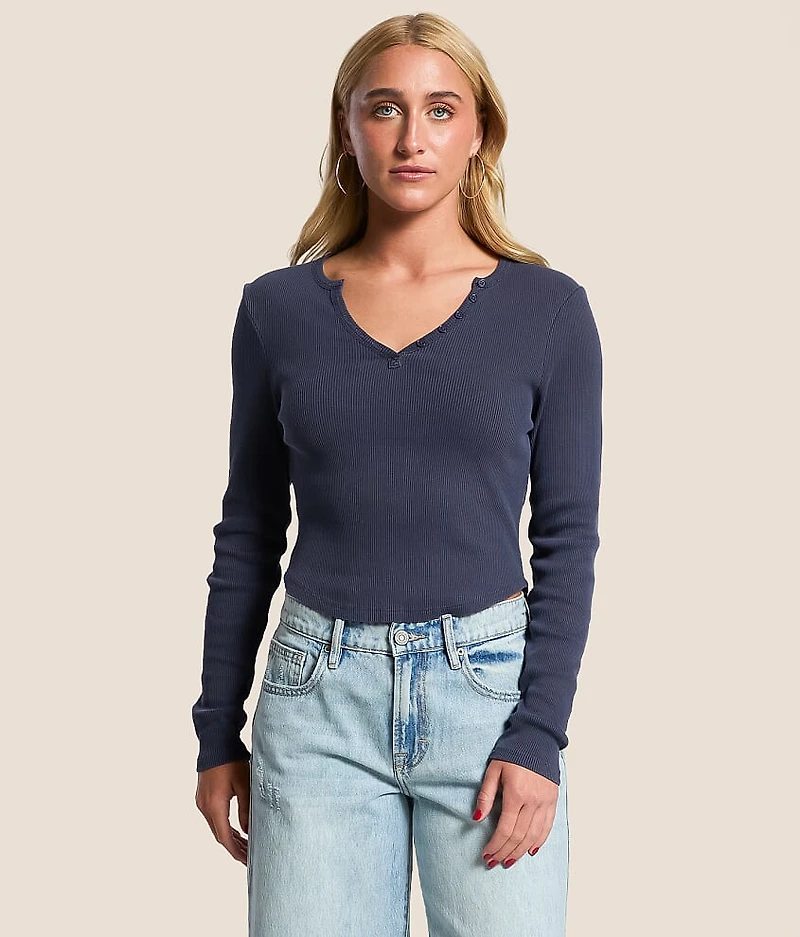 Ribbed Henley