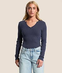 Ribbed Henley