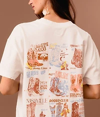 Western Boots Oversized T-Shirt