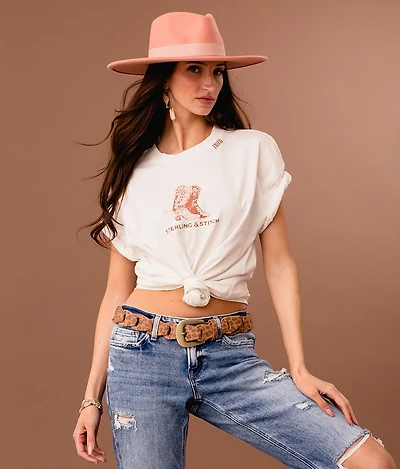 Western Boots Oversized T-Shirt