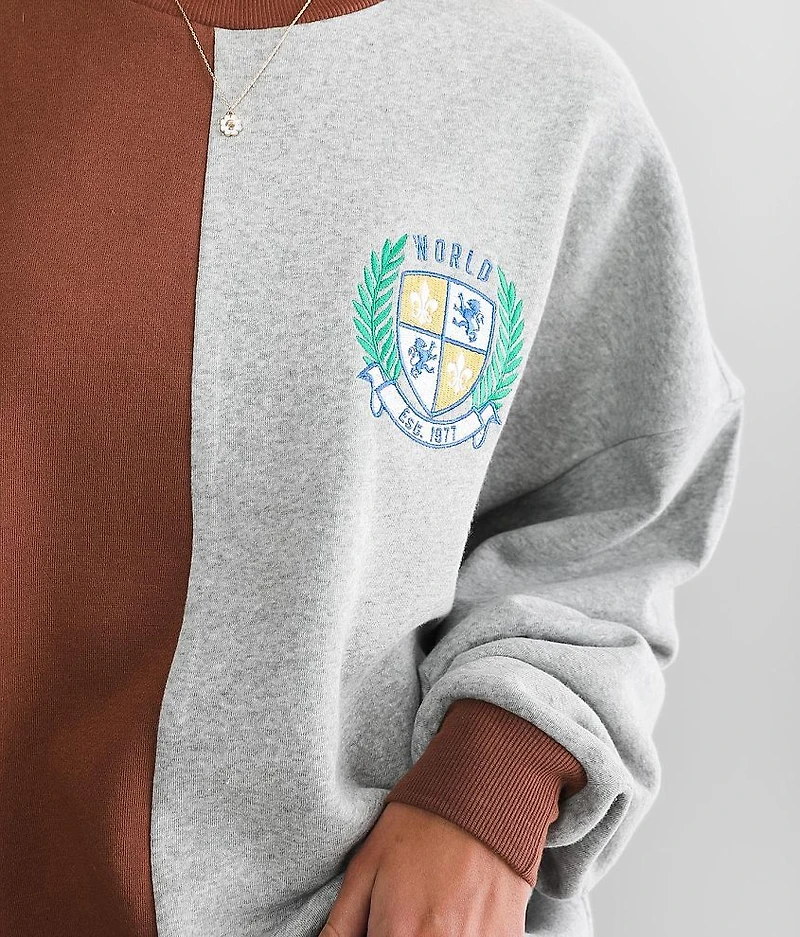 Split Knit Pullover - One Size