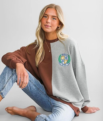 Split Knit Pullover - One Size