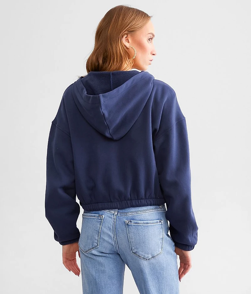 Fleece Cropped Hoodie