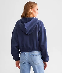 Fleece Cropped Hoodie