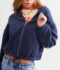 Fleece Cropped Hoodie