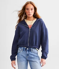Fleece Cropped Hoodie