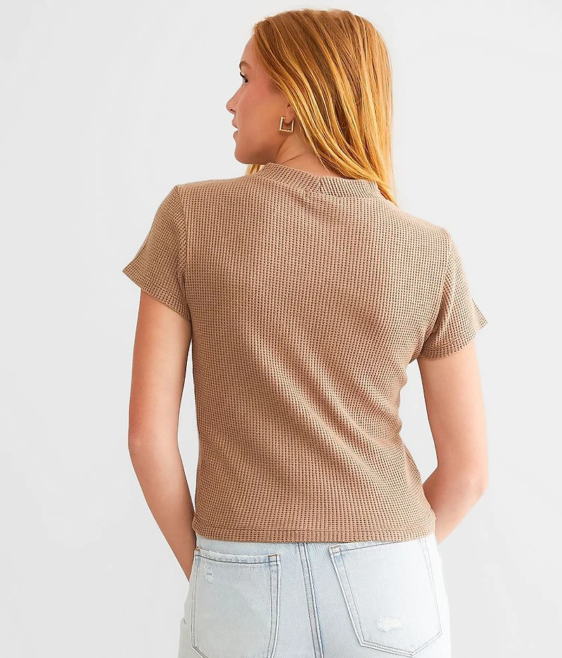 Waffle Knit Top
