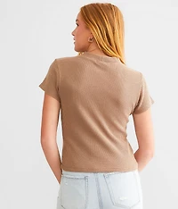 Waffle Knit Top