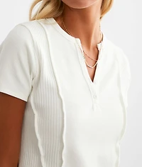 Exposed Seam Henley