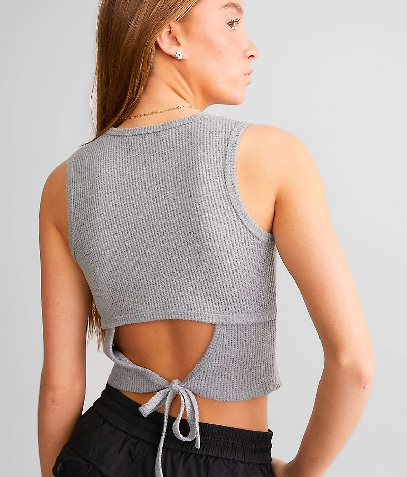 Brushed Knit Waffle Tank