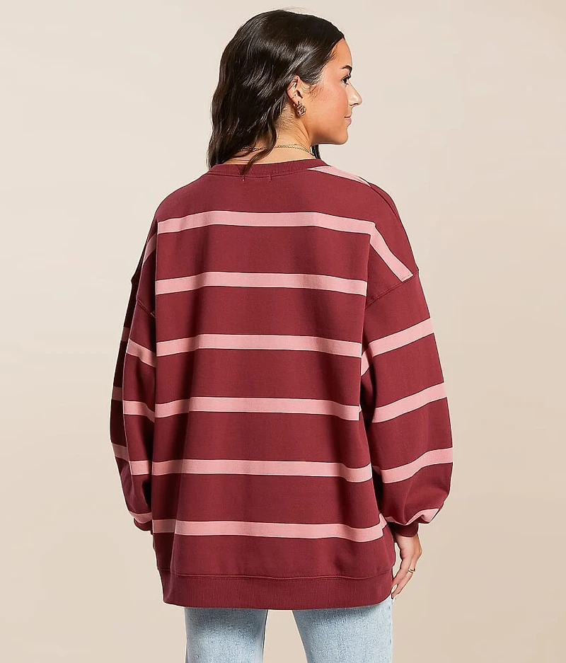 Striped Los Angeles Oversized Pullover