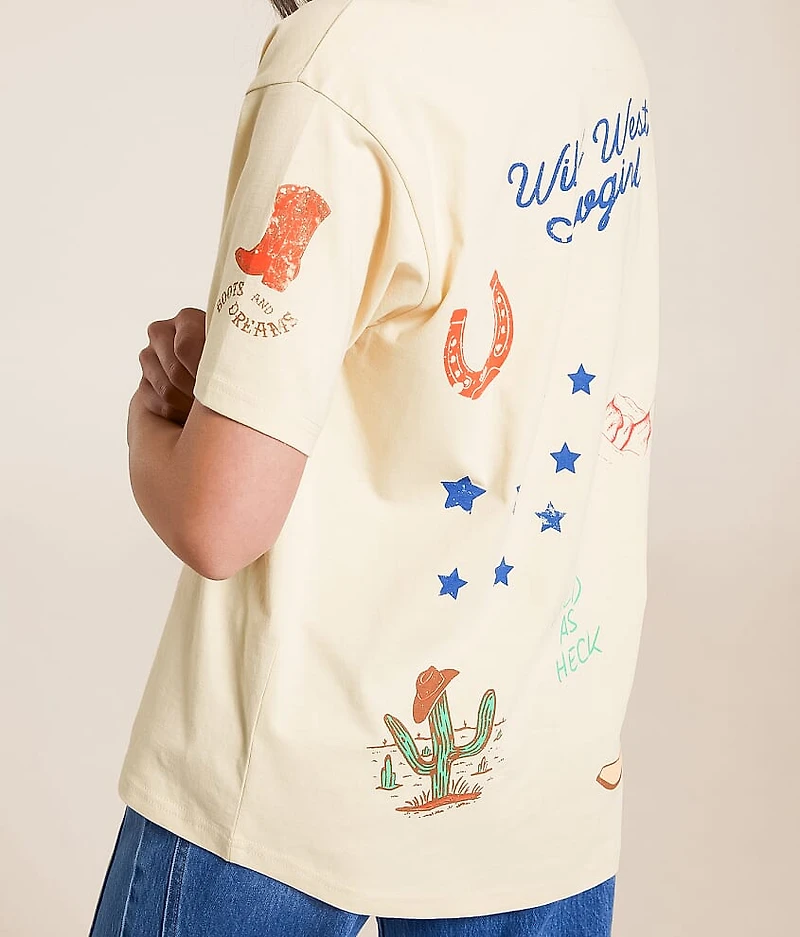 Howdy Tattoo Patch T-Shirt