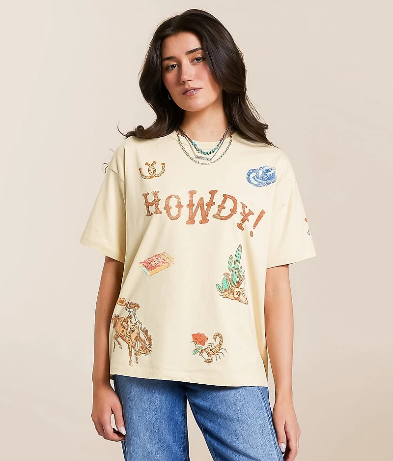 Howdy Tattoo Patch T-Shirt