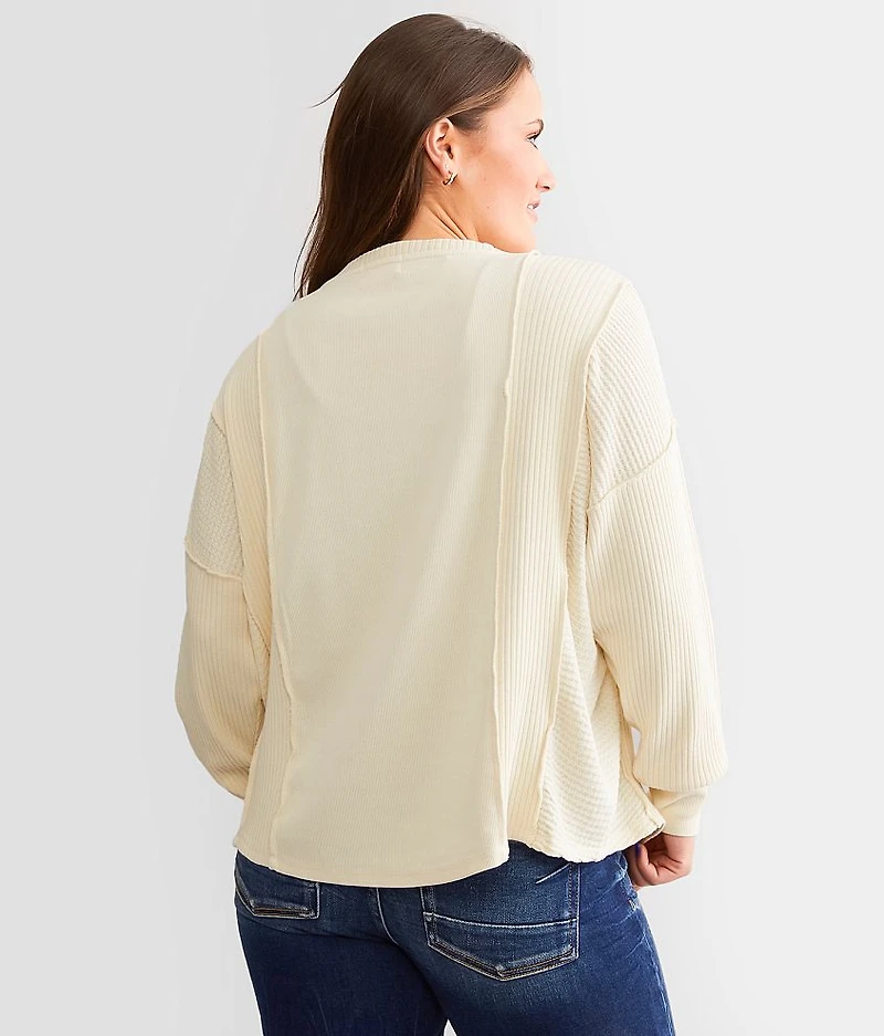 Exposed Seam Henley