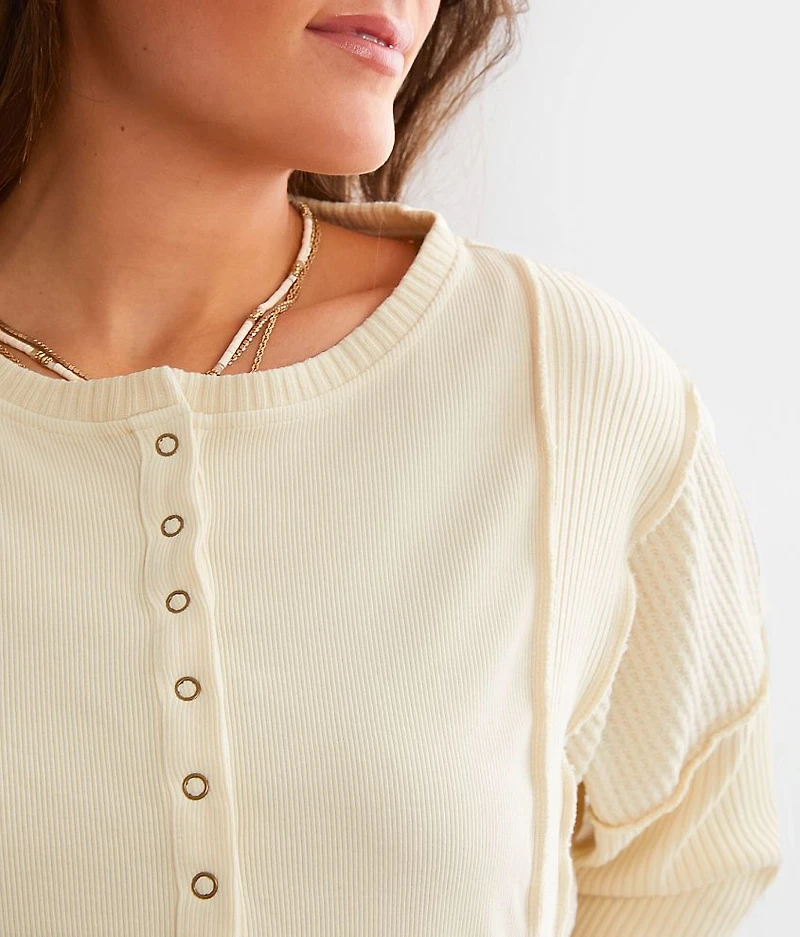Exposed Seam Henley