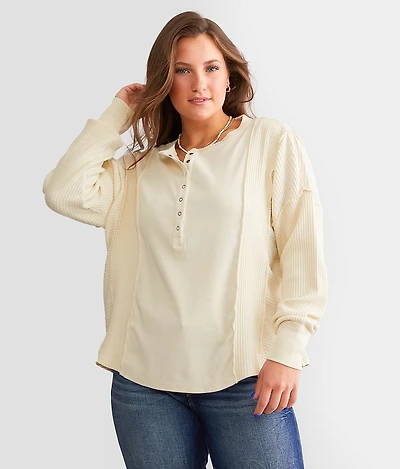 Exposed Seam Henley
