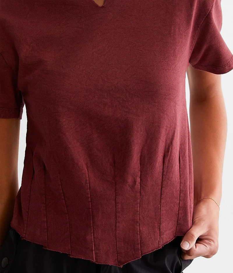 Pieced Hanky Hem T-Shirt