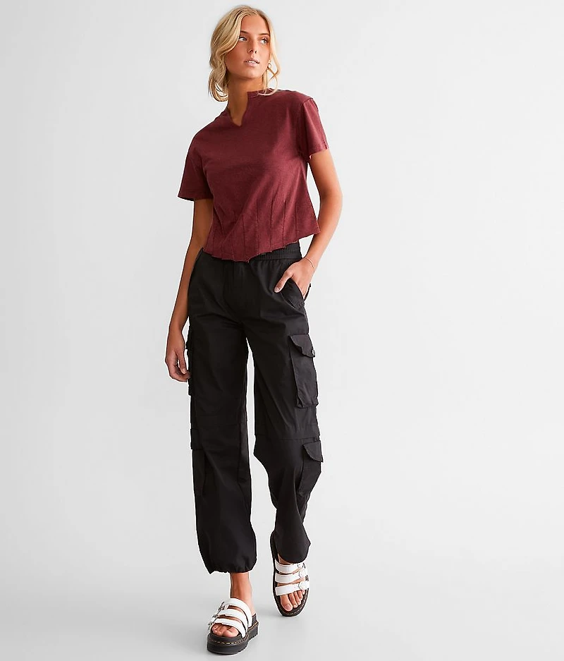 Pieced Hanky Hem T-Shirt