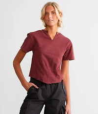 Pieced Hanky Hem T-Shirt