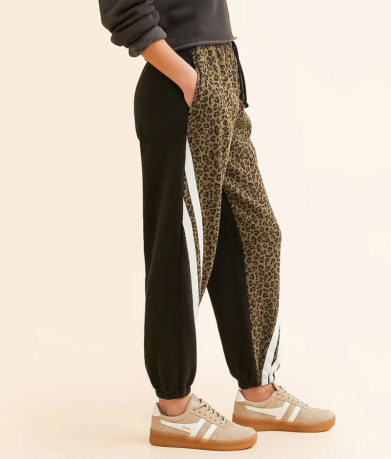 Cheetah Pieced Jogger