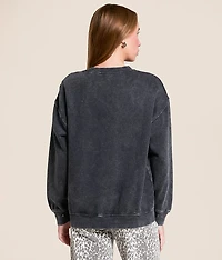Washed Knit Studded Pullover