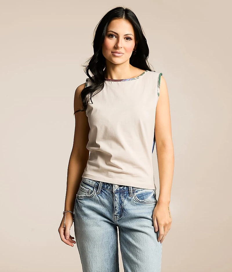 Printed Two Way Tank Top