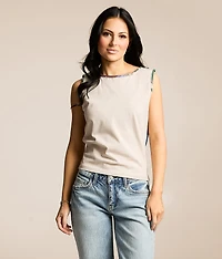 Printed Two Way Tank Top