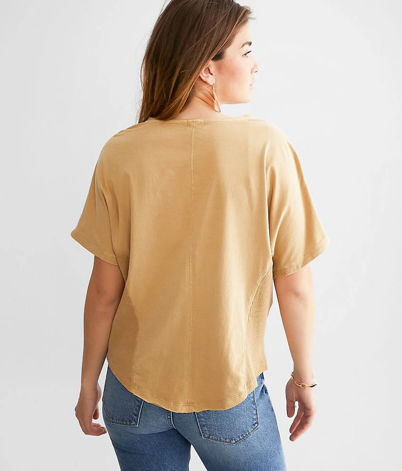 Waffle Inset Henley