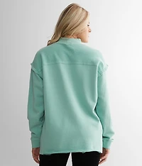 Pieced French Terry Pullover