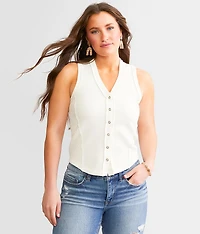 Textured Knit Tank Top