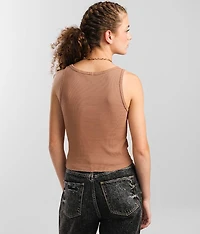 Crochet Henley Tank Top