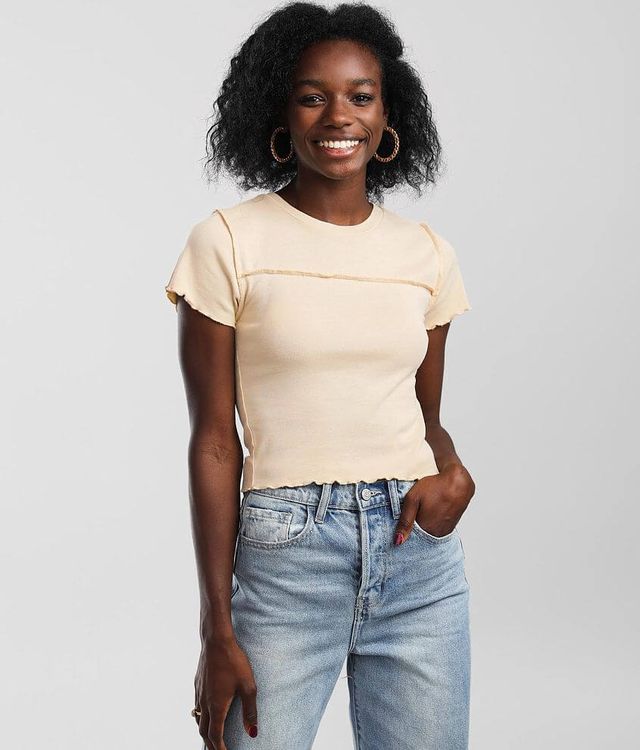 FITZ + EDDI Boxy Cropped Top - Women's Shirts/Blouses in Olive