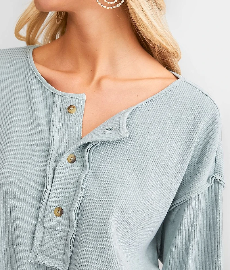 Raw Edge Henley