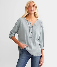 Raw Edge Henley