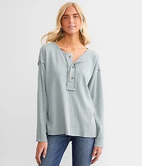 Raw Edge Henley