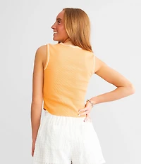 Fitted Henley Tank Top