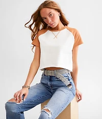 Raglan Cropped T-Shirt