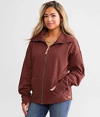 Pieced Shawl Neck Cardigan